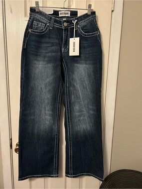 Disclosure Dark Indigo Wide-Leg Jeans for Women